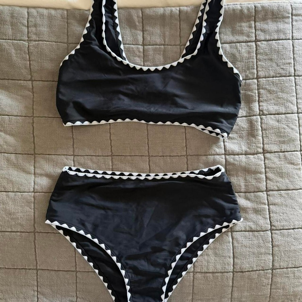 No brand Black scalloped Bikini